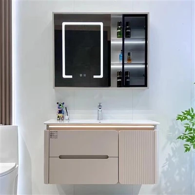 Superfície amb la sensació de pell sense pintura, lavabo de fusta massissa